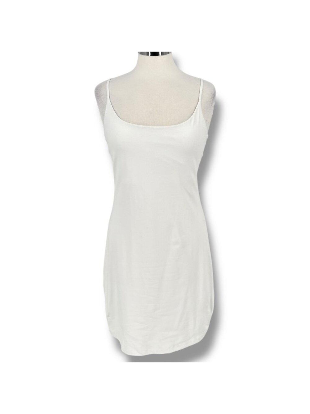 Susana Monaco Thin Strap Slip Dress Sugar White Size Large Quiet Luxury Bodycon